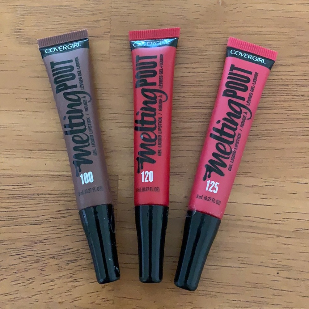 3 Covergirl Melting Pout Gel Liquid Lipstick